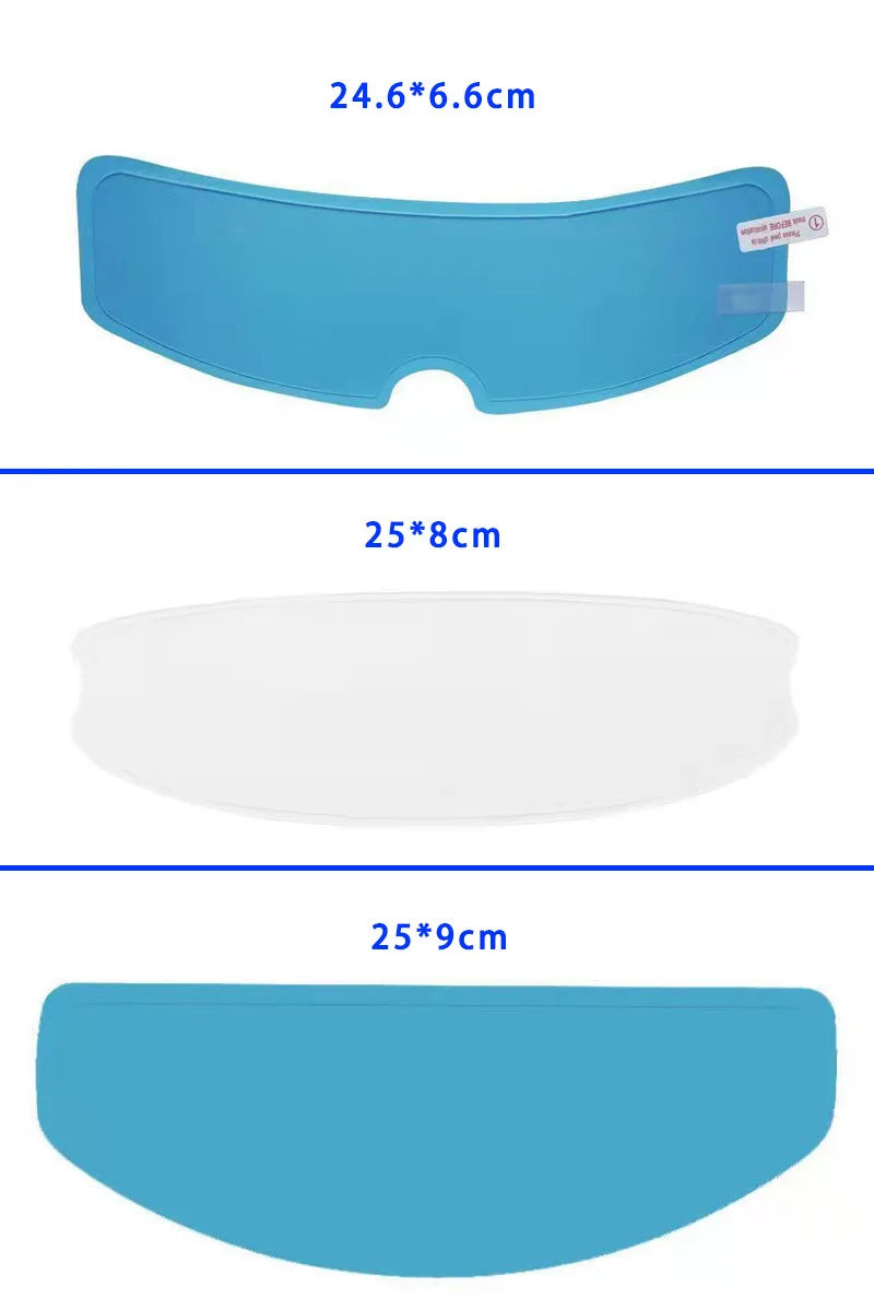 Motorcycle Helmet Transparent Anti-Fog Rainproof Film Helmet Glass Durable Nano Coating Sticker