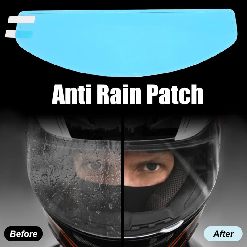 Motorcycle Helmet Transparent Anti-Fog Rainproof Film Helmet Glass Durable Nano Coating Sticker